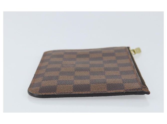 LOUIS VUITTON Pouch Neverfull PM Damier Ebene Auth ARZ173 - vista 3