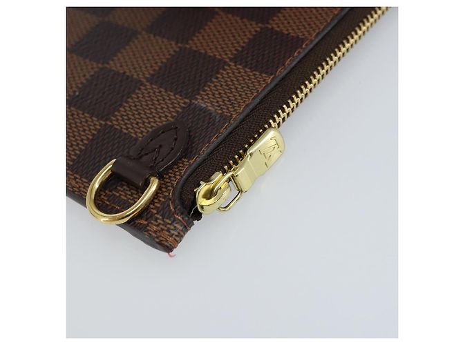 LOUIS VUITTON Pouch Neverfull PM Damier Ebene Auth ARZ173 - vista 8
