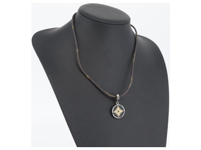COLLANA PENDENTE MONOGRAMMA LOUIS VUITTON M65436 LV Auth bs33954 - vista 21