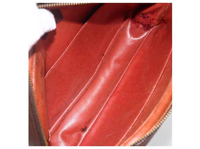 LOUIS VUITTON Borsa Clutch Trousse Toilette Damier Ebene N47623 LV Auth BA11397 - vista 10