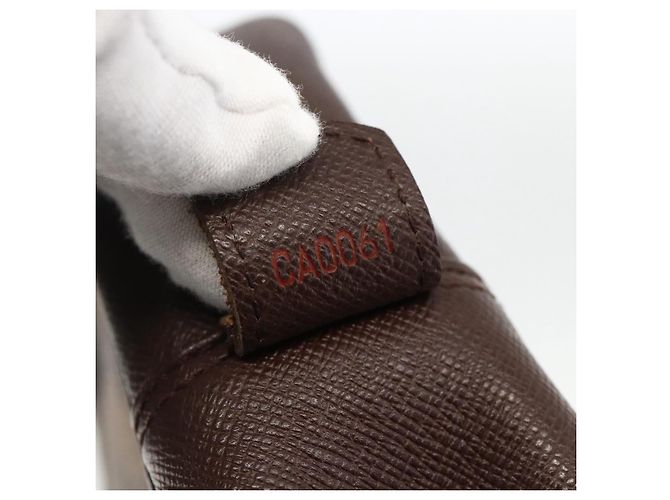 LOUIS VUITTON Borsa Clutch Trousse Toilette Damier Ebene N47623 LV Auth BA11397 - vista 12