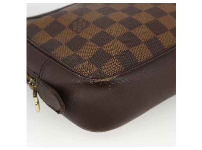LOUIS VUITTON Borsa Clutch Trousse Toilette Damier Ebene N47623 LV Auth BA11397 - vista 14