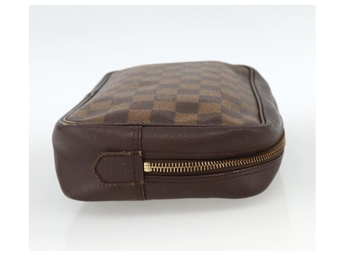 LOUIS VUITTON Borsa Clutch Trousse Toilette Damier Ebene N47623 LV Auth BA11397 - vista 4