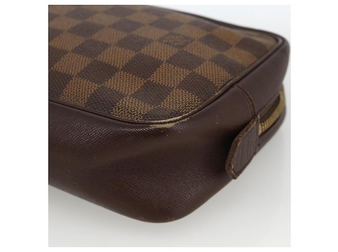 LOUIS VUITTON Borsa Clutch Trousse Toilette Damier Ebene N47623 LV Auth BA11397 - vista 7