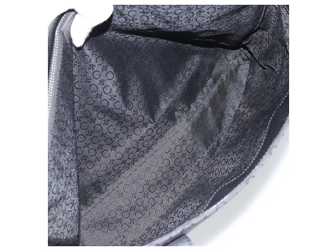 Céline CELINE C Macadam Canvas Tote Bag Schwarz Silber Auth 174485 - Ansicht 10