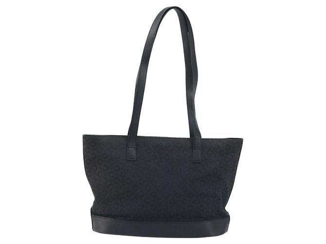 Céline CELINE C Macadam Canvas Tote Bag Schwarz Silber Auth 174485 - Ansicht 13
