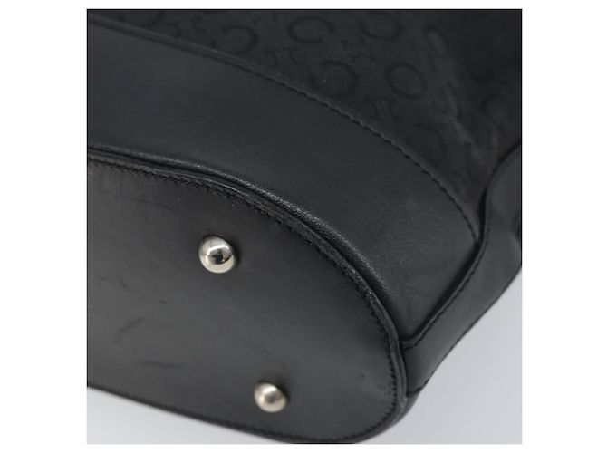 Céline CELINE C Macadam Canvas Tote Bag Schwarz Silber Auth 174485 - Ansicht 15