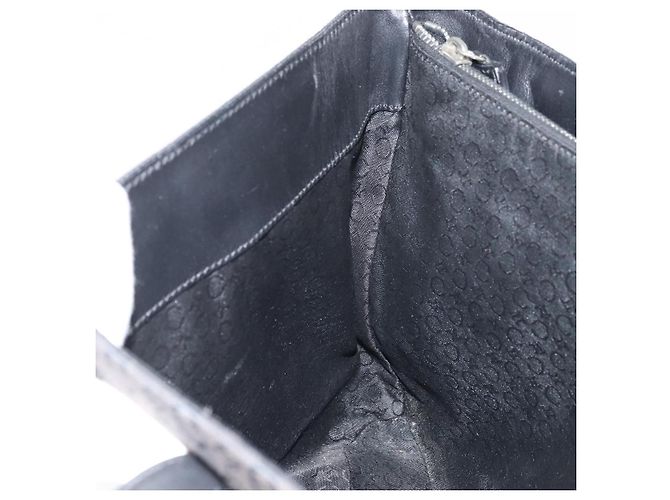 Céline CELINE C Macadam Canvas Tote Bag Schwarz Silber Auth 174485 - Ansicht 19