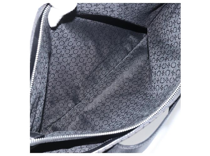 Céline CELINE C Macadam Canvas Tote Bag Schwarz Silber Auth 174485 - Ansicht 21