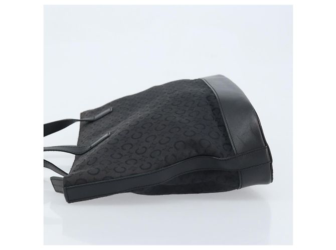 Céline CELINE C Macadam Canvas Tote Bag Schwarz Silber Auth 174485 - Ansicht 4