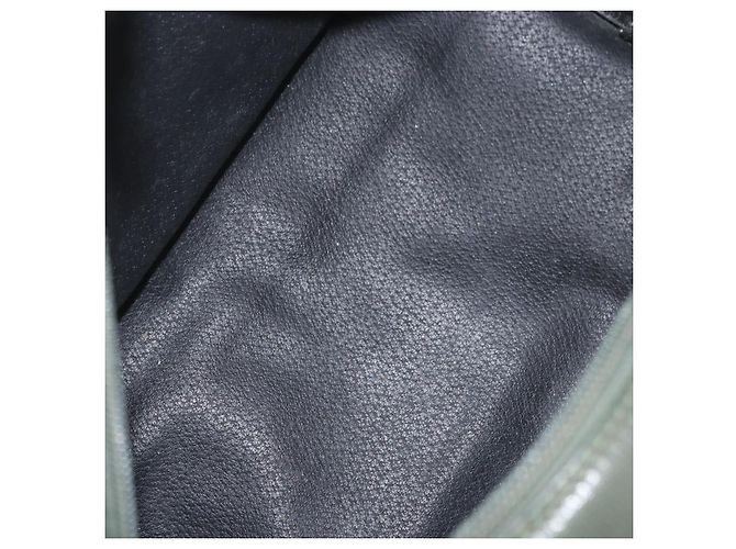 Céline Borsa a mano CELINE in pelle khaki oro Auth 174600 D'oro Cachi - vista 11