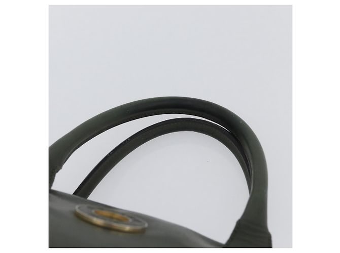Céline Borsa a mano CELINE in pelle khaki oro Auth 174600 D'oro Cachi - vista 14