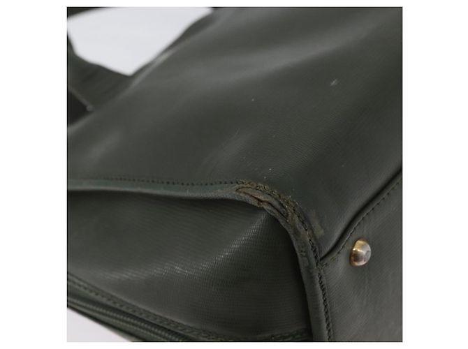 Céline Borsa a mano CELINE in pelle khaki oro Auth 174600 D'oro Cachi - vista 17