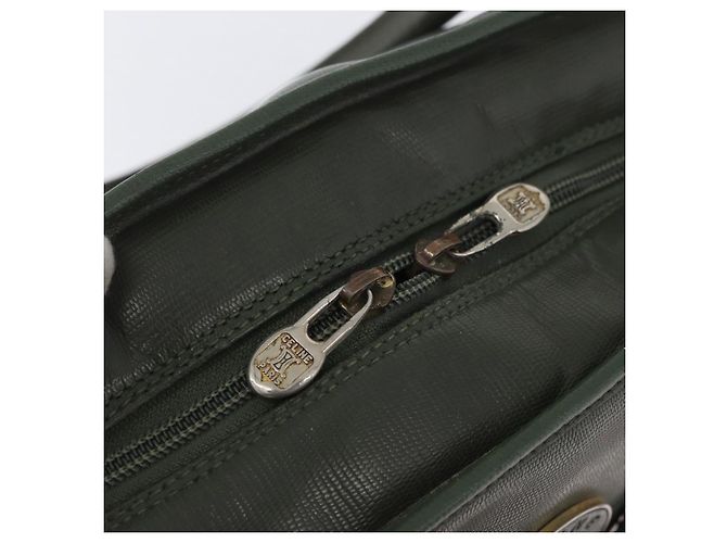 Céline Borsa a mano CELINE in pelle khaki oro Auth 174600 D'oro Cachi - vista 19