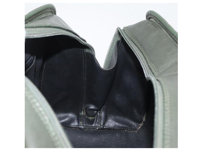 Céline Borsa a mano CELINE in pelle khaki oro Auth 174600 D'oro Cachi - vista 22