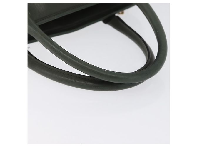 Céline Borsa a mano CELINE in pelle khaki oro Auth 174600 D'oro Cachi - vista 8