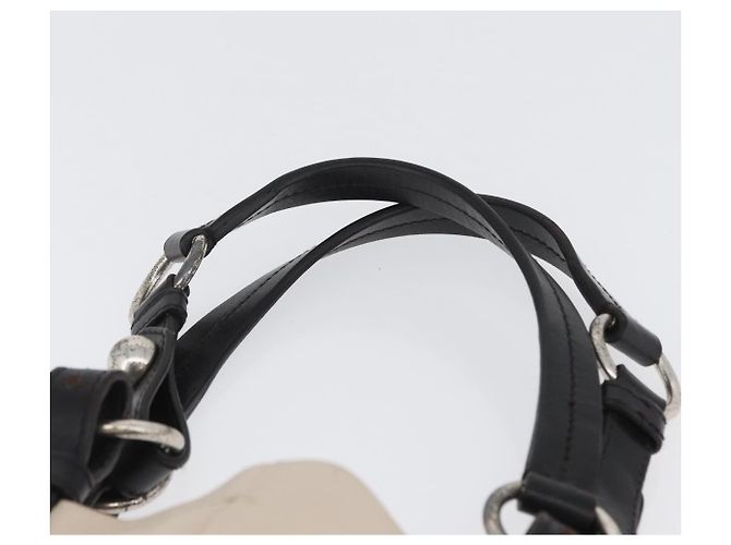 SAINT LAURENT Borsa a mano in pelle avorio argento Auth ARZ068 Crudo - vista 14