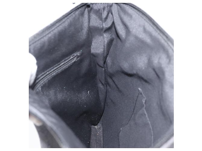 Borsa a Spalla GG Canvas Gucci Nera Argento 374414 Auth 174510 Nero - vista 18