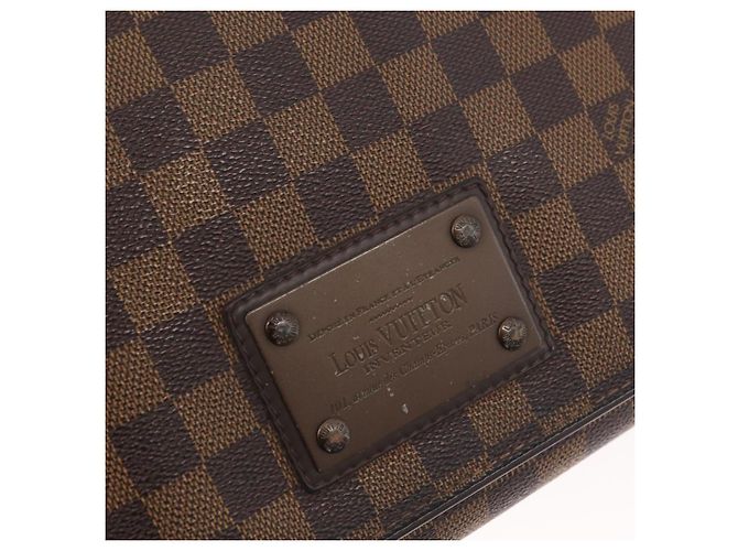 LOUIS VUITTON Bolsa de Hombro Brooklyn MM Damier Ebene N51211 LV Auth BA11409 - vista 18