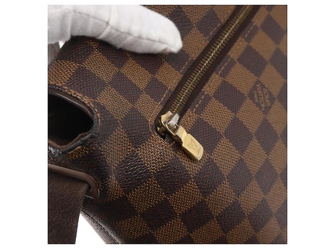LOUIS VUITTON Bolsa de Hombro Brooklyn MM Damier Ebene N51211 LV Auth BA11409 - vista 19