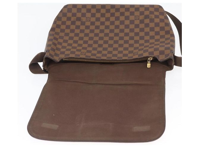 LOUIS VUITTON Bolsa de Hombro Brooklyn MM Damier Ebene N51211 LV Auth BA11409 - vista 20