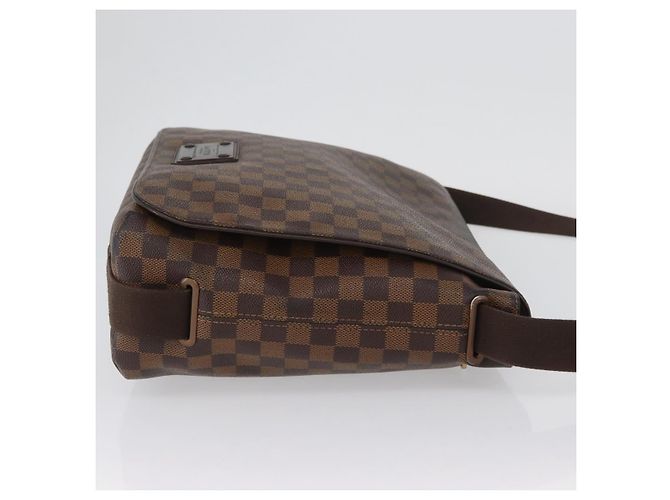 LOUIS VUITTON Bolsa de Hombro Brooklyn MM Damier Ebene N51211 LV Auth BA11409 - vista 3