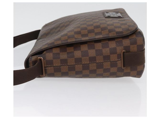 LOUIS VUITTON Bolsa de Hombro Brooklyn MM Damier Ebene N51211 LV Auth BA11409 - vista 4