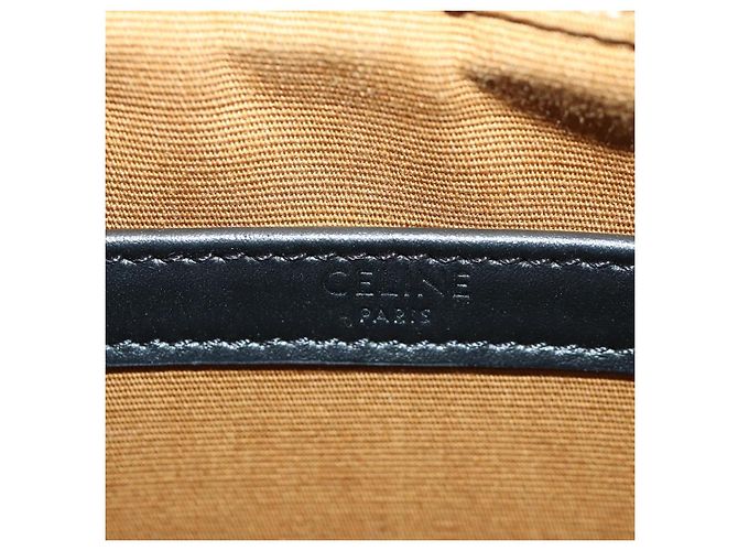 Céline Borsa Messenger Triomphe Medium CELINE Borsa a Spalla PVC Nero Oro Auth ARZ678SAM D'oro - vista 21