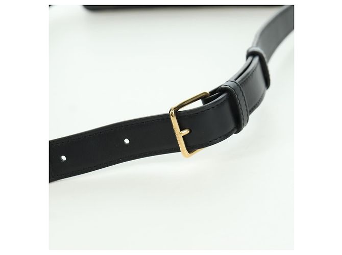 Céline Borsa Messenger Triomphe Medium CELINE Borsa a Spalla PVC Nero Oro Auth ARZ678SAM D'oro - vista 8