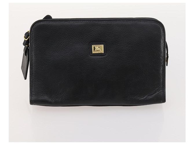 Borsa Burberrys Blue Label in pelle 5 pezzi nera marrone Auth fm5229 Nero - vista 17