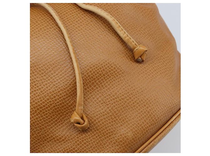Borsa a Spalla Christian Dior Pelle Marrone Oro Auth ep13792 D'oro - vista 10
