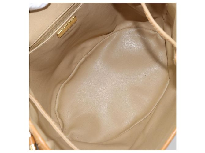 Borsa a Spalla Christian Dior Pelle Marrone Oro Auth ep13792 D'oro - vista 11