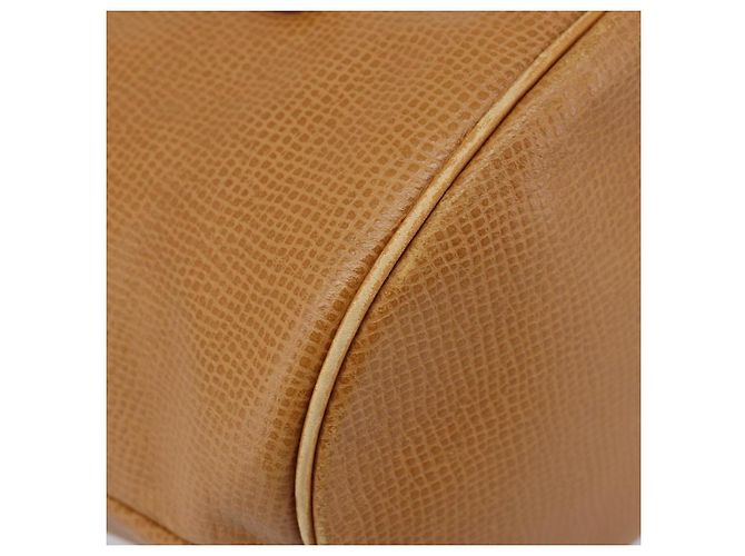 Borsa a Spalla Christian Dior Pelle Marrone Oro Auth ep13792 D'oro - vista 14