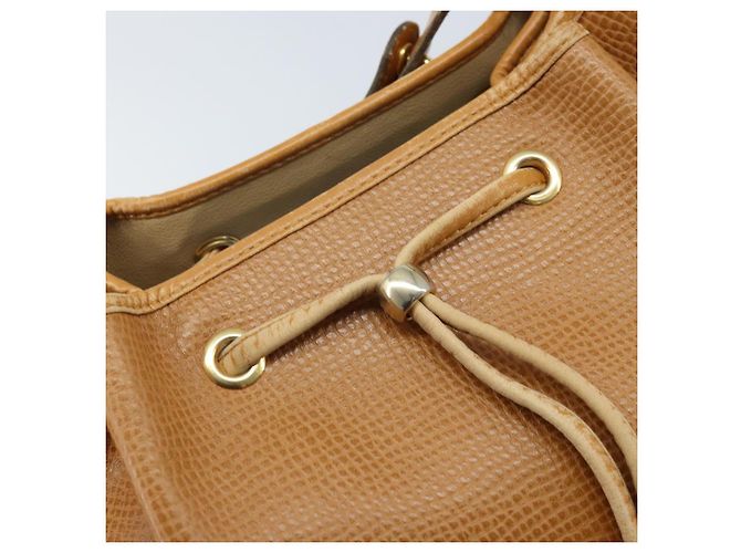Borsa a Spalla Christian Dior Pelle Marrone Oro Auth ep13792 D'oro - vista 17