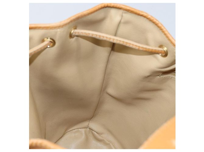 Borsa a Spalla Christian Dior Pelle Marrone Oro Auth ep13792 D'oro - vista 20