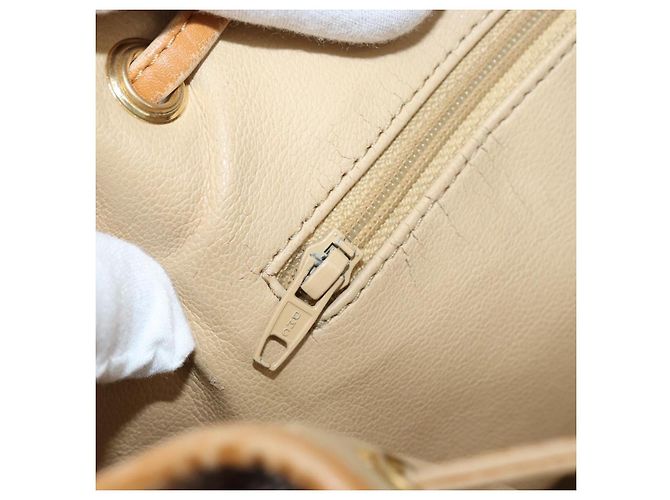 Borsa a Spalla Christian Dior Pelle Marrone Oro Auth ep13792 D'oro - vista 21