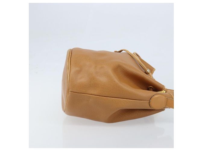 Borsa a Spalla Christian Dior Pelle Marrone Oro Auth ep13792 D'oro - vista 3