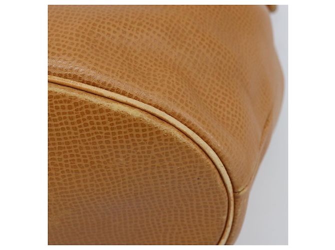 Borsa a Spalla Christian Dior Pelle Marrone Oro Auth ep13792 D'oro - vista 9