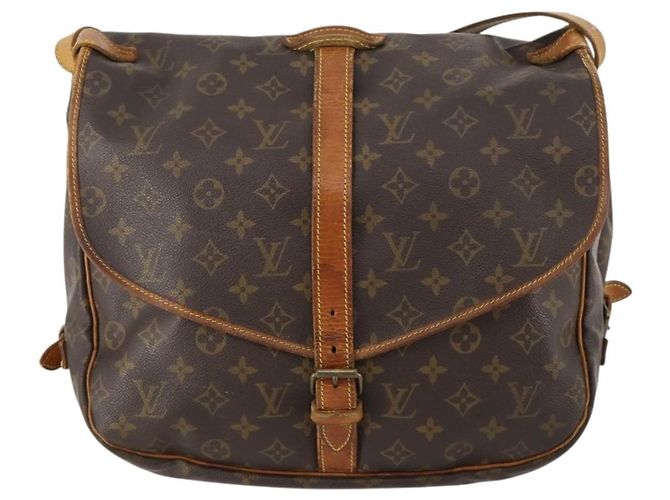 LOUIS VUITTON Bolso de Hombro Monogram Saumur 35 M42254 LV Auth fm5198 Monograma - vista 13
