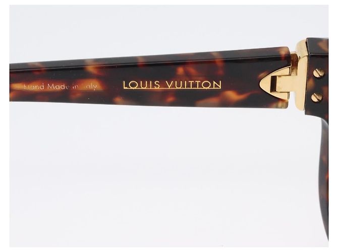 Gafas de sol LOUIS VUITTON de plástico marrón Z1597E LV Auth BA11404 Castaño - vista 10