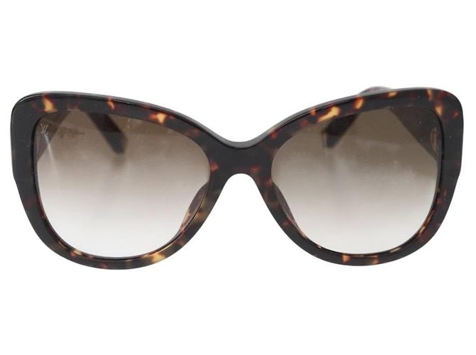 Gafas de sol LOUIS VUITTON de plástico marrón Z1597E LV Auth BA11404 Castaño - vista 13