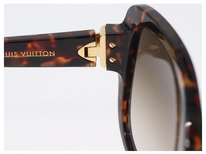 Gafas de sol LOUIS VUITTON de plástico marrón Z1597E LV Auth BA11404 Castaño - vista 15