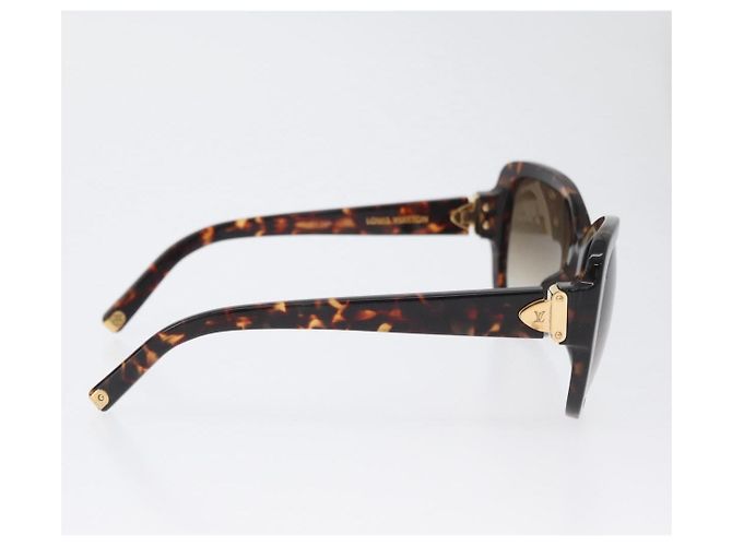 Gafas de sol LOUIS VUITTON de plástico marrón Z1597E LV Auth BA11404 Castaño - vista 5