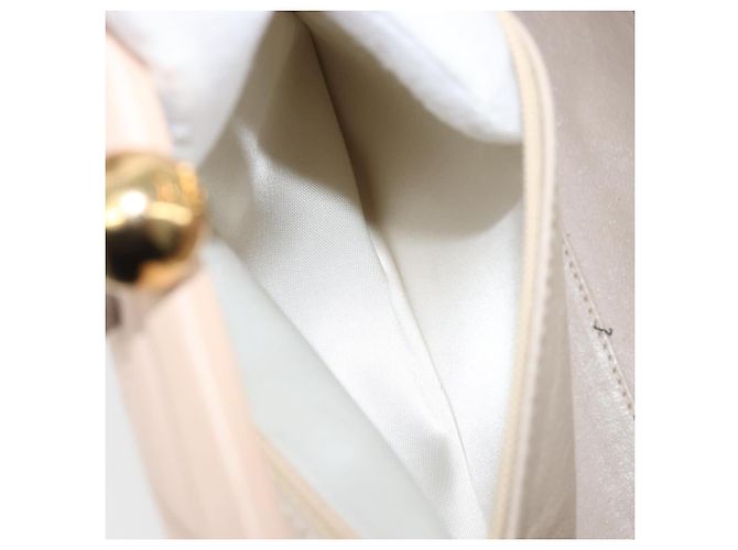 CHANEL Borsa a Mano Chain Matelassé in Pelle di Agnello Rosa Oro CC Auth ka3130SAV D'oro - vista 22