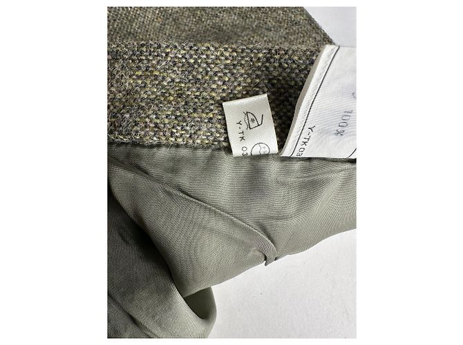 Gonna Lunga in Lana Vintage Dior Grigia M Grigio - vista 11