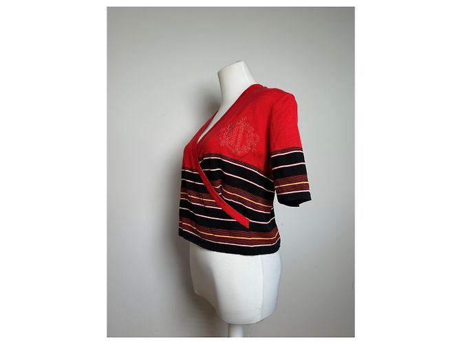 Top Rayado Vintage Dior M Rojo Roja - vista 2