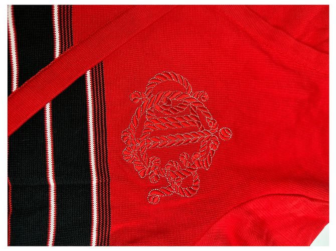 Top Rayado Vintage Dior M Rojo Roja - vista 9