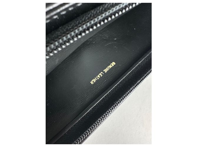 Clutch in pelle vintage Givenchy nera Nero - vista 11
