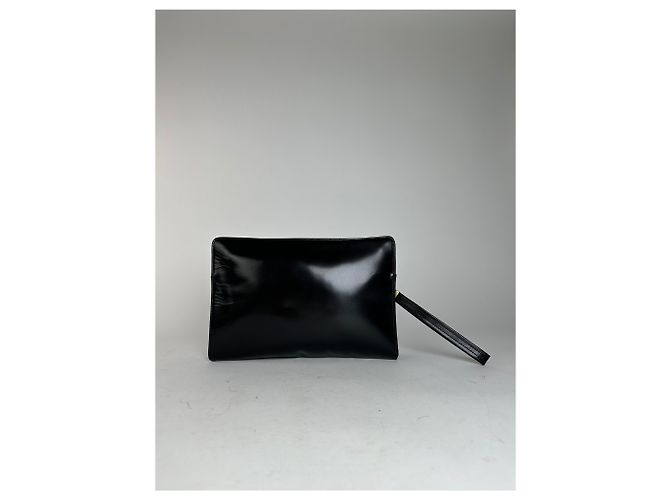 Clutch in pelle vintage Givenchy nera Nero - vista 14