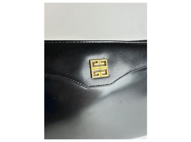 Clutch in pelle vintage Givenchy nera Nero - vista 6